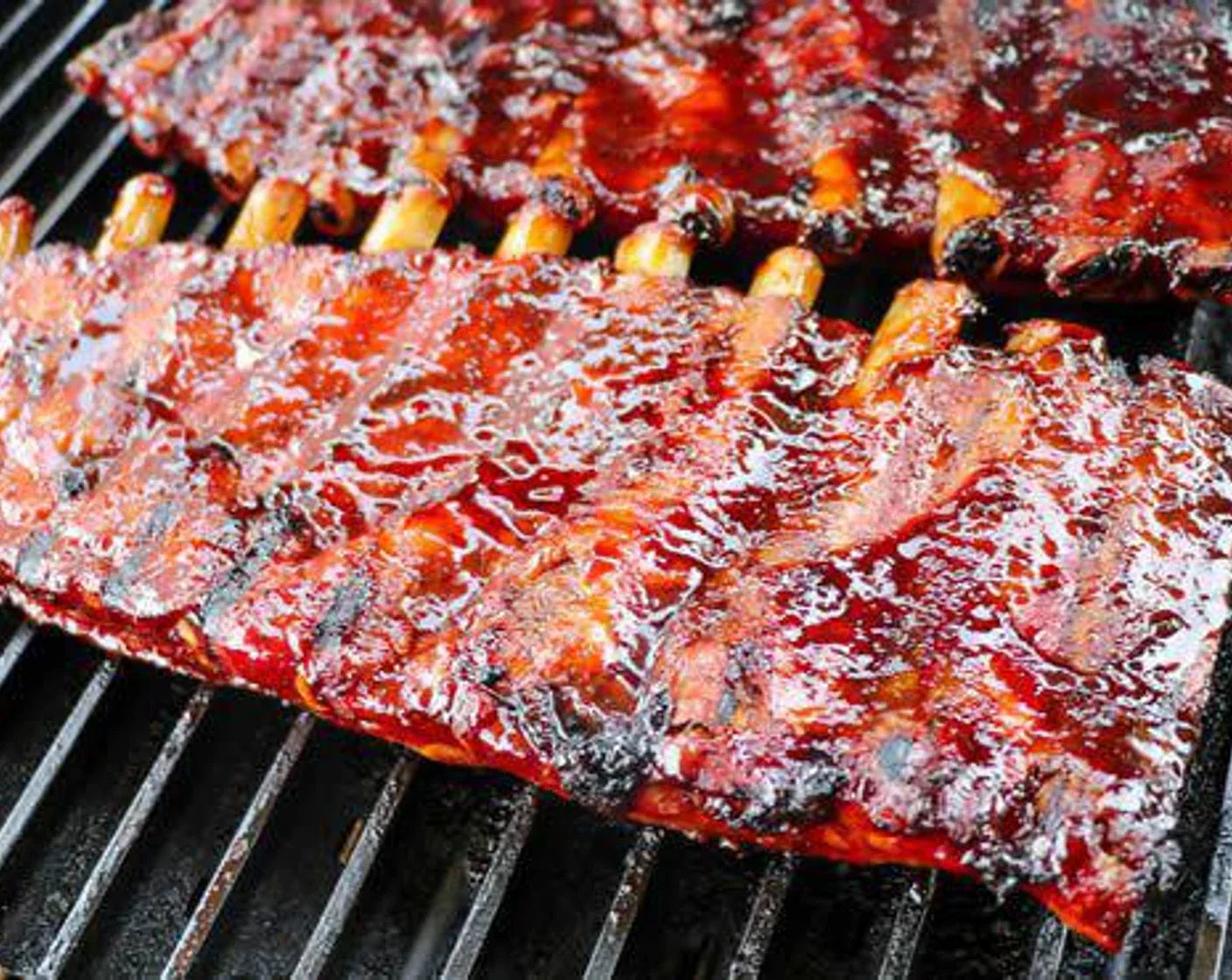 Ribs on a grill
