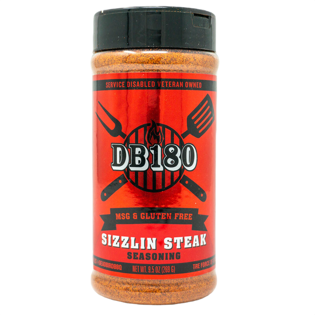DB180 Sizzlin Steak – Gluten-Free High-Heat Steak Seasoning