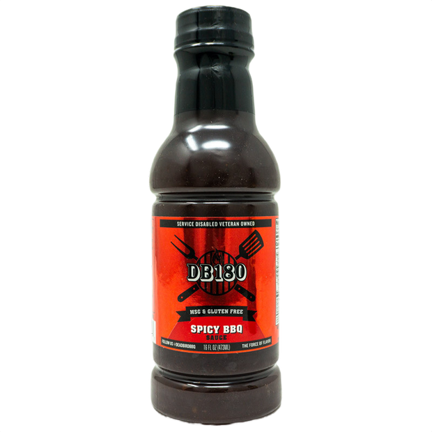 DB180 Spicy BBQ Sauce - Gluten-Free - Balanced Heat for Grilling