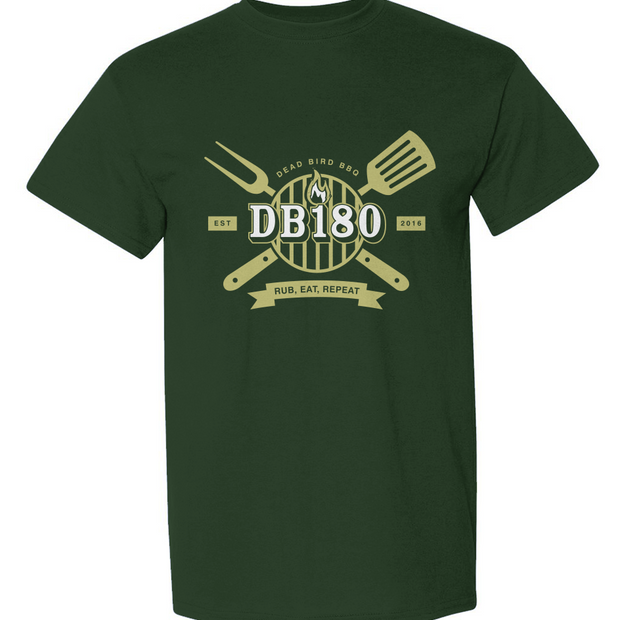 Black Apliiq DB180 DryBlend T-Shirt with round neckline and short sleeves, shown flat on a white background.