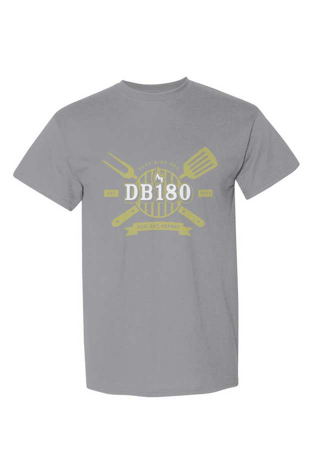 Black Apliiq DB180 DryBlend T-Shirt displayed flat with crew neckline and short sleeves, showcasing soft fabric and minimalist style.