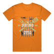 Apliiq DryBlend T-Shirt in Safety Orange, Force of Flavor Edition, featuring a comfortable, vibrant t-shirt with bold design details.