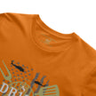 A safety orange DB180 DryBlend T-Shirt by Apliiq, featuring the Force of Flavor Edition with a casual fit and vibrant color.