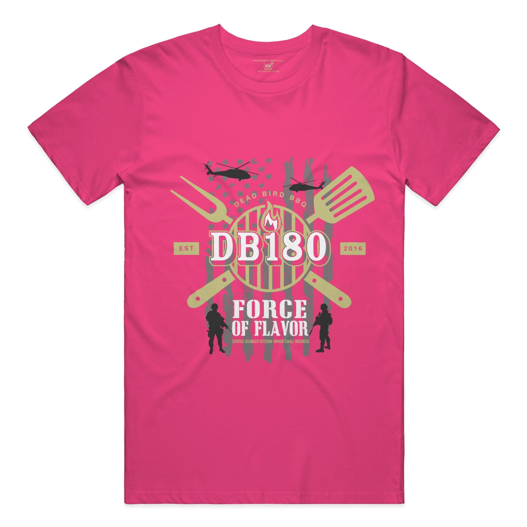 A safety orange DryBlend T-shirt from Apliiq's Force of Flavor Edition, showcasing a vibrant color and classic t-shirt fit.