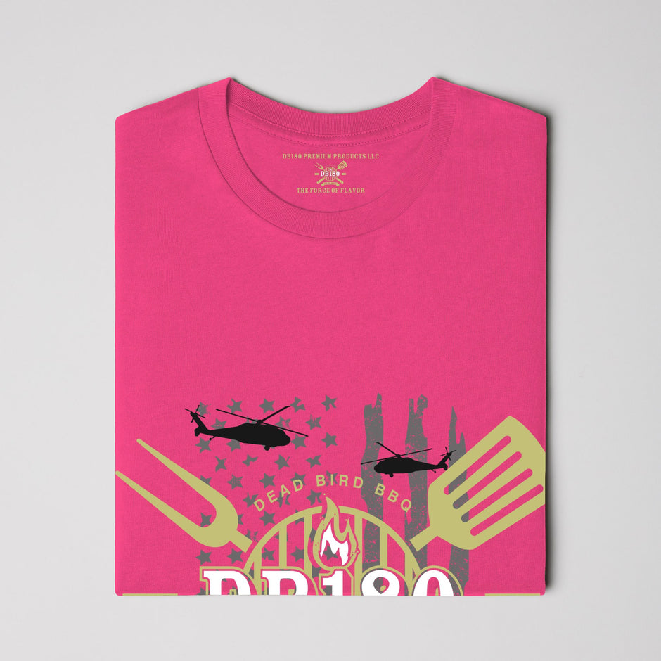 Apliiq DryBlend T-Shirt in safety orange, Force of Flavor Edition, showing front view with logo and vibrant color.