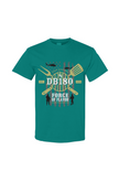 Apliiq DB180 Force Of Flavor cotton t-shirt in tropical blue, featuring a casual fit and soft fabric.