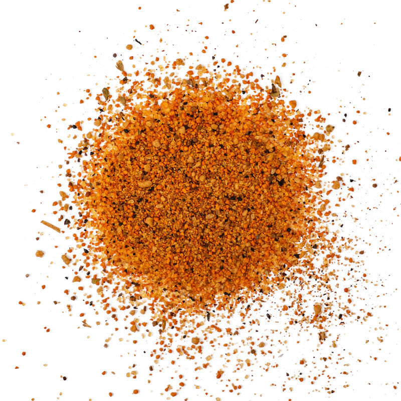 Sweet Case BBQ Rub by DB180 Premium Products in a jar, featuring a vibrant red and yellow label with spices visible inside.