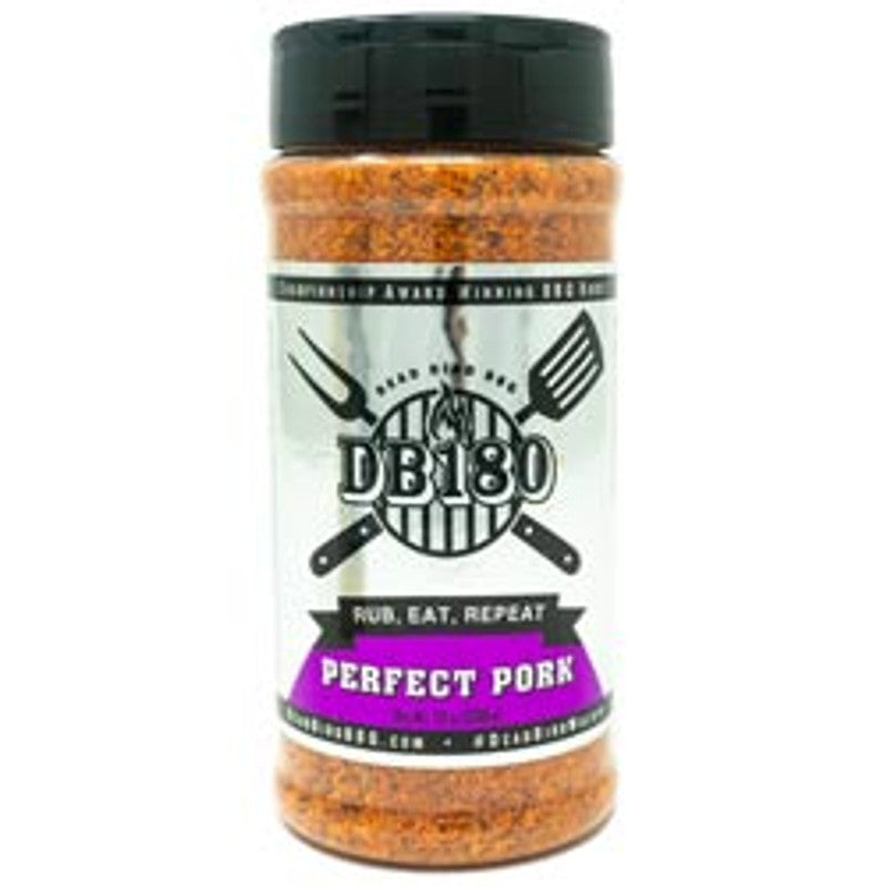 DB180 Premium Products BBQ Rub set featuring gluten-free full seasoning collection with various flavorful rubs for grilling and smoking.